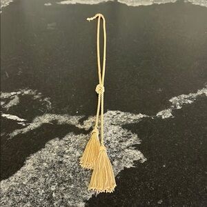Gold Tassel Necklace